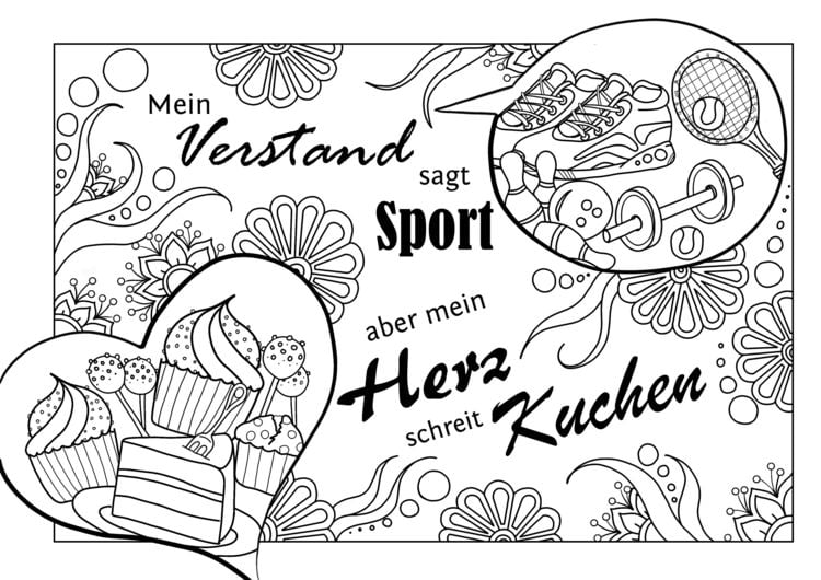 Produktbild: Malbuch f&uuml;r Erwachsene: Mal Dich schlank!