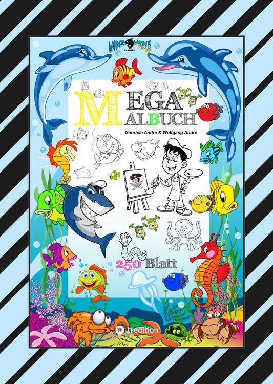 Produktbild: Xxl Mega Malbuch - Summertime - Ferienspass - Wasserwelt - Lustige Motive - Sommerpause - Holiday - Reisen