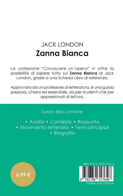 Produktbild: Scheda libro Zanna Bianca di Jack London (analisi letteraria di riferimento e riassunto completo)