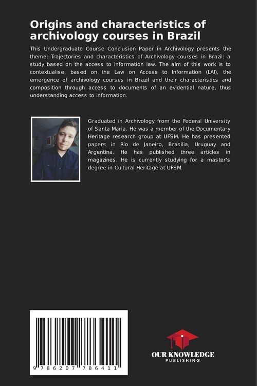 Produktbild: Origins and characteristics of archivology courses in Brazil