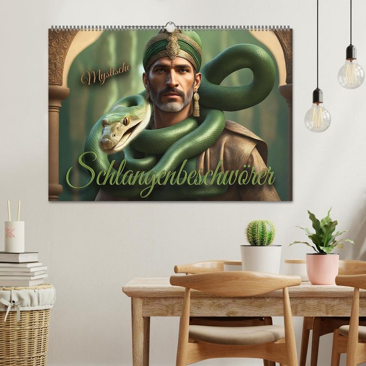 Produktbild: Mystische Schlangenbeschw&ouml;rer (Wandkalender 2026 DIN A2 quer), CALVENDO Monatskalender