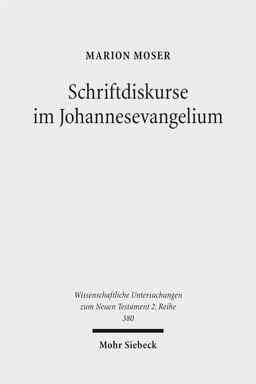 Produktbild: Schriftdiskurse im Johannesevangelium