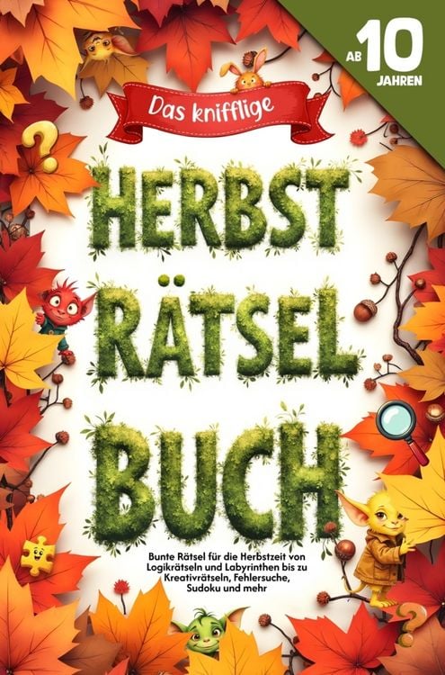 Produktbild: Herbst R&auml;tselbuch f&uuml;r Kinder ab 10 Jahren