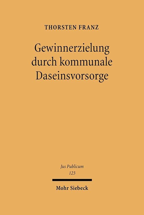 Produktbild: Gewinnerzielung durch kommunale Daseinsvorsorge