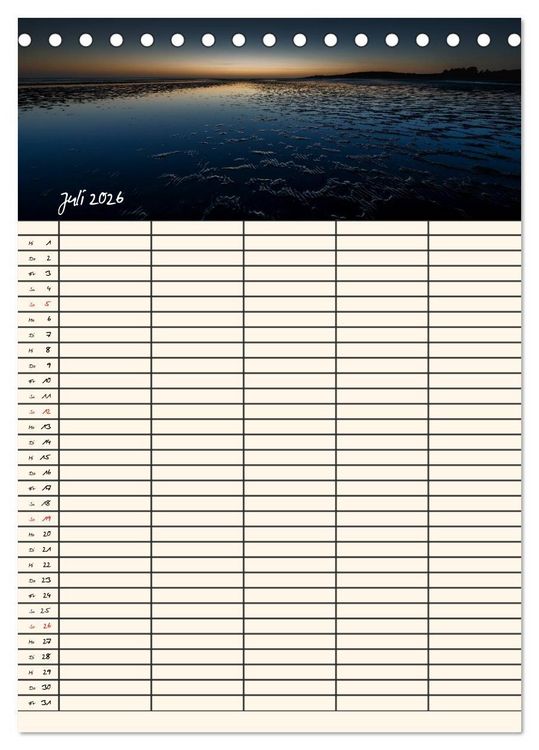 Produktbild: Noch mehr F&ouml;hrweh Familienplaner (Tischkalender 2026 DIN A5 hoch), CALVENDO Monatskalender