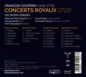 Produktbild: Fran&iquest;ois Couperin: Concerts Royaux