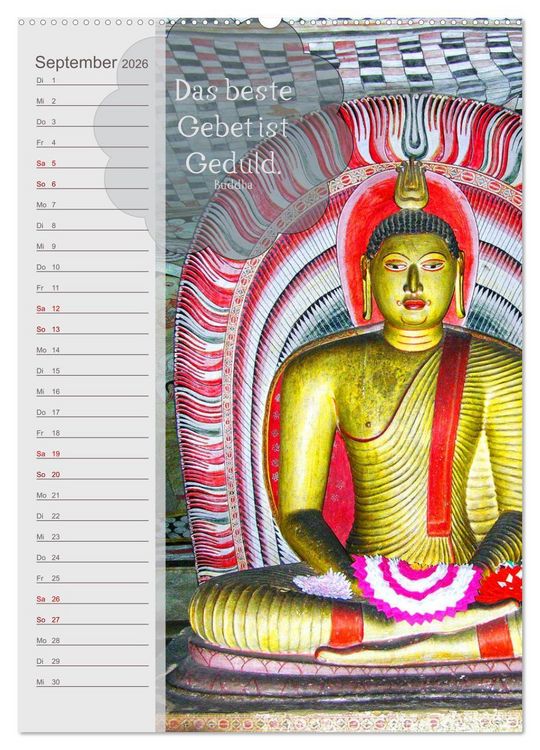 Produktbild: Tempelsch&auml;tze (Wandkalender 2026 DIN A2 hoch), CALVENDO Monatskalender