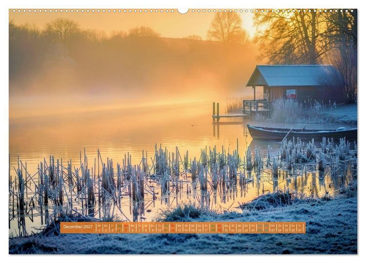 Produktbild: Malerische Seenlandschaft (hochwertiger Premium Wandkalender 2027 DIN A2 quer), Kunstdruck in Hochglanz