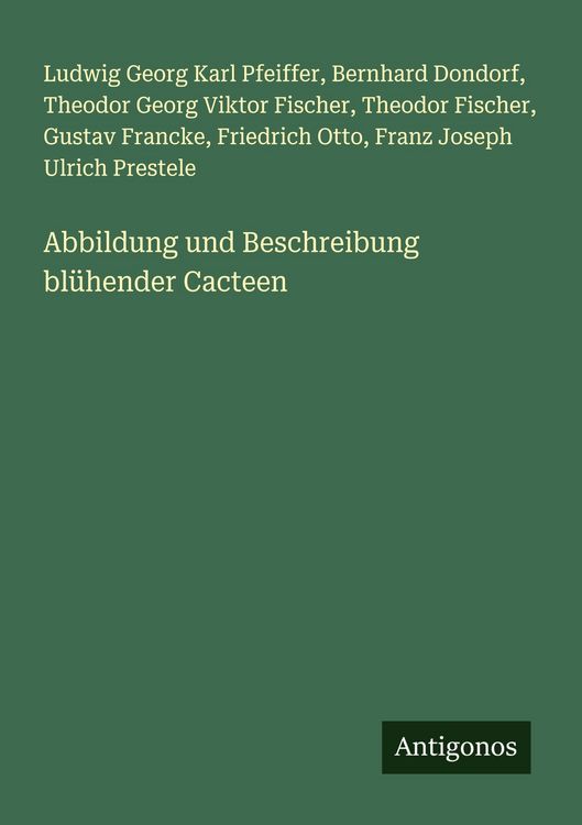 Produktbild: Abbildung und Beschreibung bl&uuml;hender Cacteen