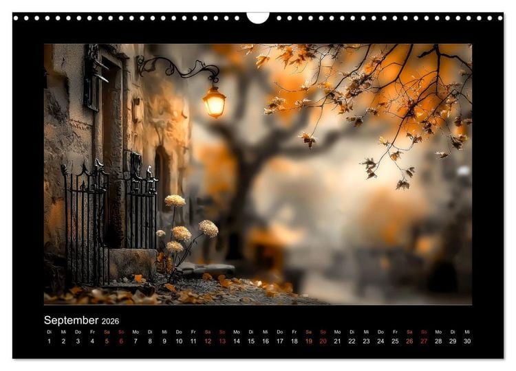 Produktbild: Die Seele der Stadt: stille Gassen, fl&uuml;sternde W&auml;nde (Wandkalender 2026 DIN A3 quer), CALVENDO Monatskalender