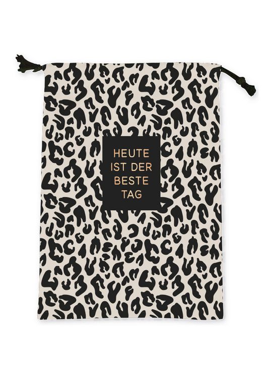 Produktbild: Stoff-Geschenkbeutel Heute ist der beste Tag