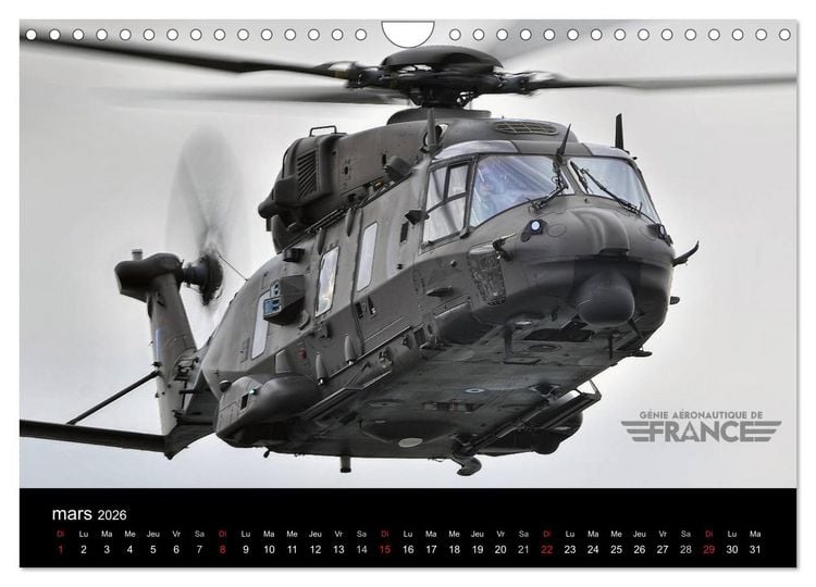 Produktbild: G&eacute;nie a&eacute;ronautique de France (Calendrier mural 2026 DIN A4 vertical), CALVENDO calendrier mensuel
