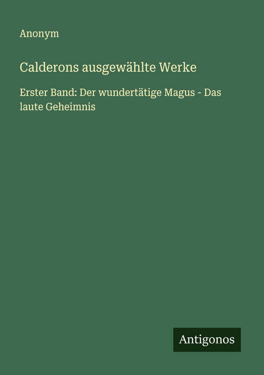 Produktbild: Calderons ausgew&auml;hlte Werke