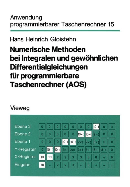 Produktbild: Numerische Methoden bei Integralen und gew&ouml;hnlichen Differentialgleichungen f&uuml;r programmierbare Taschenrechner (AOS)