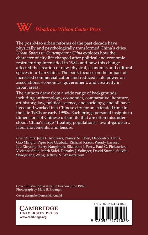 Produktbild: Urban Spaces in Contemporary China