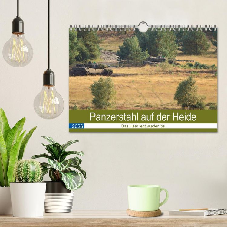 Produktbild: Panzerstahl auf der Heide &ndash; Das Heer legt wieder los (Wandkalender 2026 DIN A4 quer), CALVENDO Monatskalender