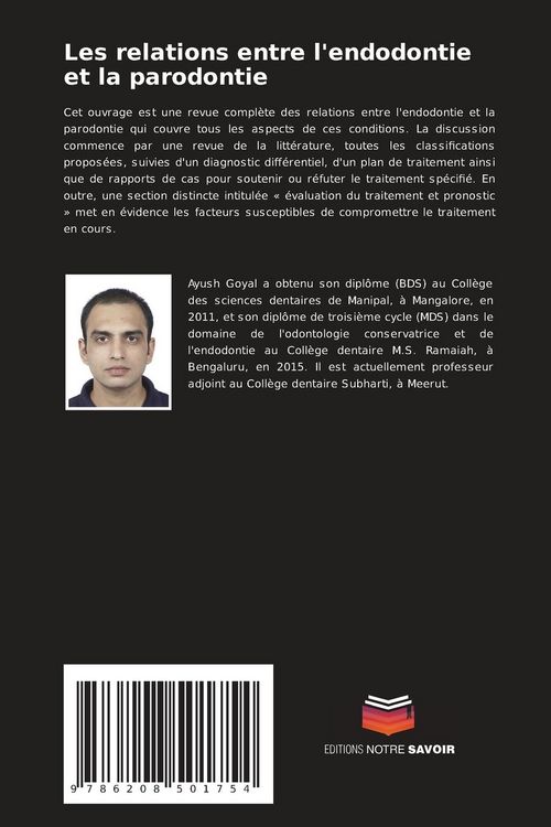 Produktbild: Les relations entre l'endodontie et la parodontie