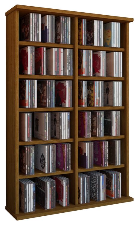 Produktbild: Holz CD DVD Stand Regal Schrank St&auml;nder Ronul