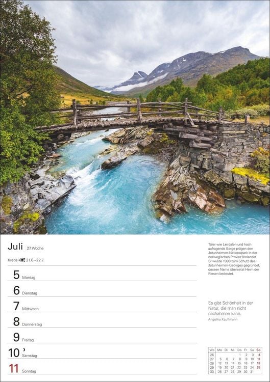 Produktbild: Skandinavien Wochenplaner 2027 - Eine Reise in 53 Bildern