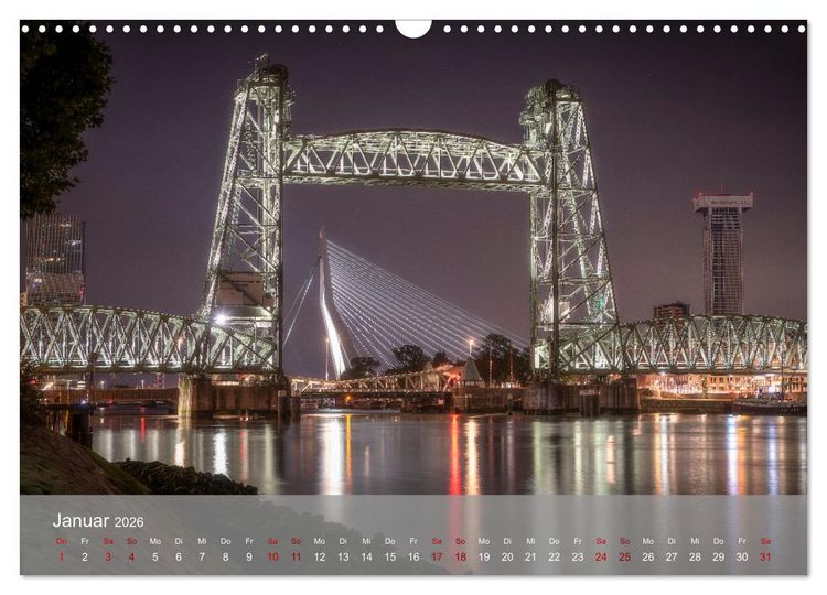 Produktbild: Rotterdam - Die heimliche Hauptstadt der Niederlande (Wandkalender 2026 DIN A3 quer), CALVENDO Monatskalender