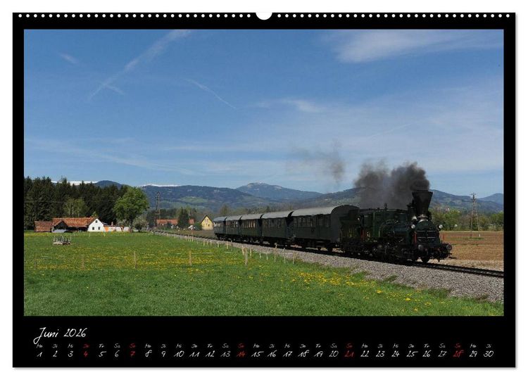 Produktbild: Faszination Dampflokomotive (Wandkalender 2026 DIN A2 quer), CALVENDO Monatskalender