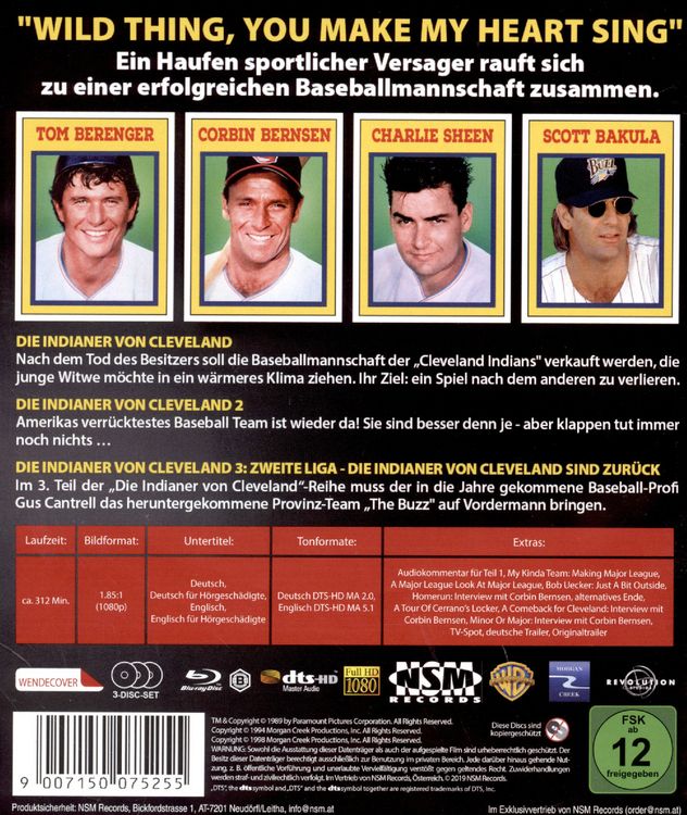 Produktbild: Die Indianer von Cleveland Trilogie [3 BRs]