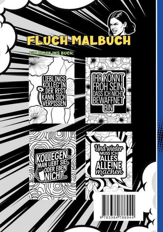 Produktbild: Schimpfmalbuch (NERVIGE) Kollegen