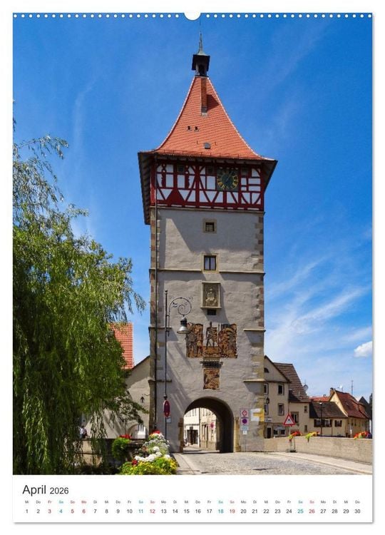 Produktbild: Waiblingen im Fokus (hochwertiger Premium Wandkalender 2026 DIN A2 hoch), Kunstdruck in Hochglanz