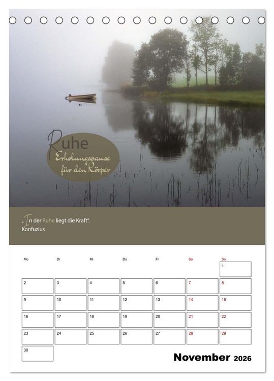 Produktbild: Zitate Wegbegleiter, mit Spr&uuml;chen durch das Jahr by VogtArt (Tischkalender 2026 DIN A5 hoch), CALVENDO Monatskalender