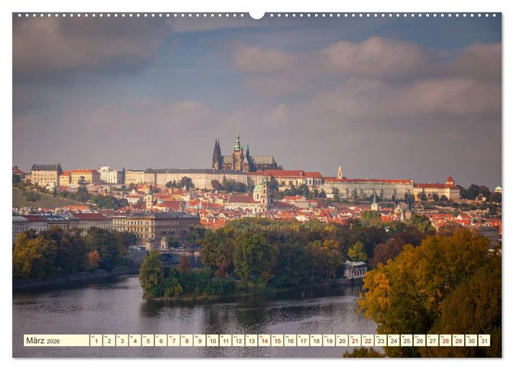 Produktbild: Die sch&ouml;ne Stadt Prag (Wandkalender 2026 DIN A2 quer), CALVENDO Monatskalender