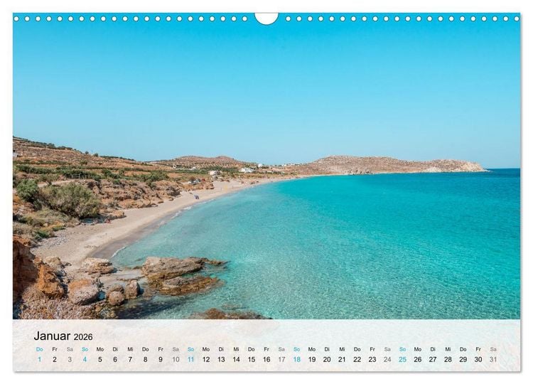 Produktbild: Kreta - Die sch&ouml;nsten Str&auml;nde (Wandkalender 2026 DIN A3 quer), CALVENDO Monatskalender