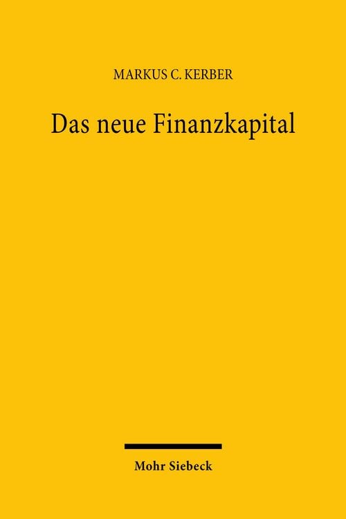 Produktbild: Das neue Finanzkapital