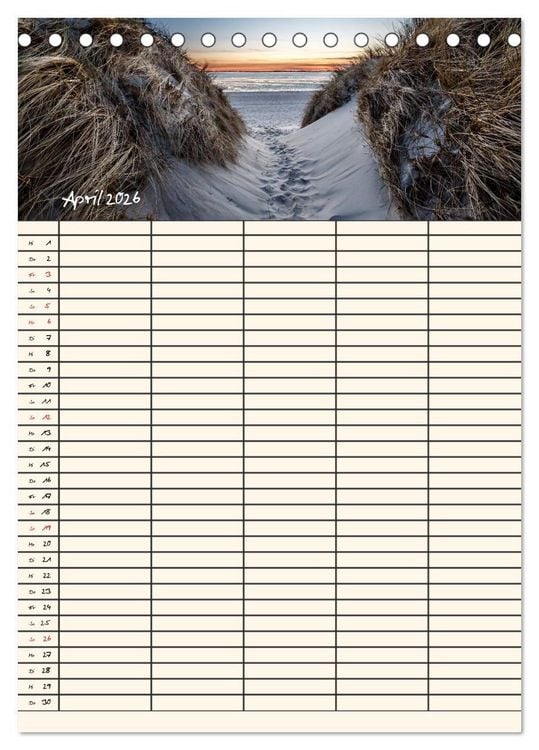 Produktbild: Noch mehr F&ouml;hrweh Familienplaner (Tischkalender 2026 DIN A5 hoch), CALVENDO Monatskalender