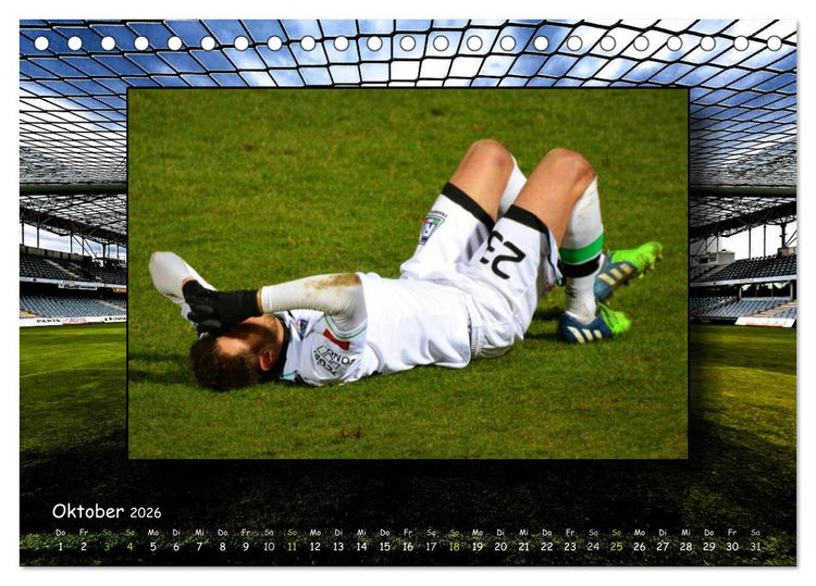 Produktbild: Fu&szlig;ball regiert die Welt (Tischkalender 2026 DIN A5 quer), CALVENDO Monatskalender
