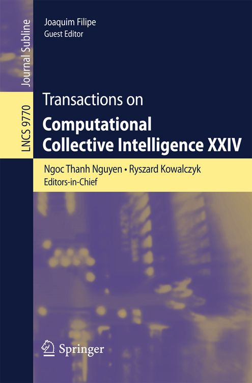 Produktbild: Transactions on Computational Collective Intelligence XXIV