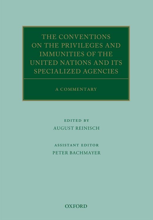 Produktbild: The Conventions on the Privileges and Immunities of the United Nations and its Specialized Agencies