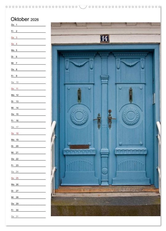 Produktbild: Alte D&auml;nische T&uuml;ren (Wandkalender 2026 DIN A2 hoch), CALVENDO Monatskalender