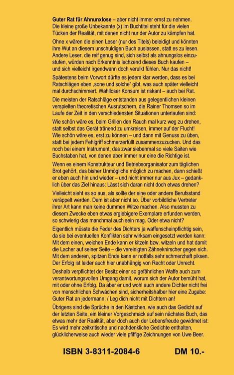 Produktbild: Guter Rat f&uuml;r Ahnunxlose