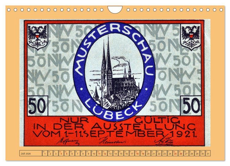 Produktbild: Gru&szlig; aus L&uuml;beck (Wandkalender 2026 DIN A4 quer), CALVENDO Monatskalender