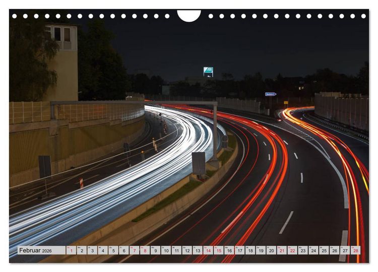 Produktbild: Es wird Nacht in Duisburg (Wandkalender 2026 DIN A4 quer), CALVENDO Monatskalender
