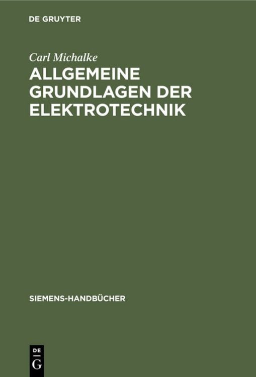 Produktbild: Allgemeine Grundlagen der Elektrotechnik