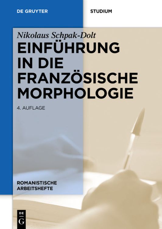 Bild vom Artikel Einführung in die französische Morphologie vom Autor Nikolaus Schpak-Dolt