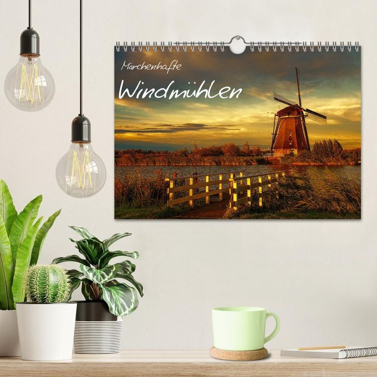 Produktbild: M&auml;rchenhafte Windm&uuml;hlen (Wandkalender 2027 DIN A4 quer), CALVENDO Monatskalender