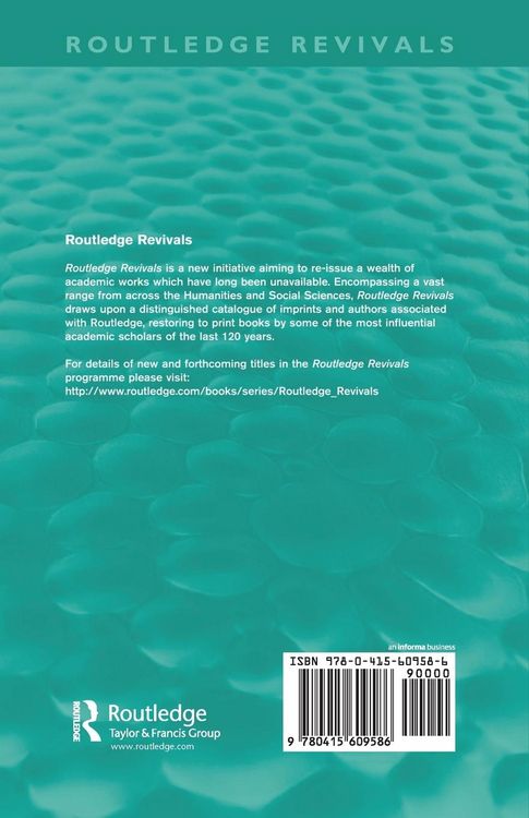 Produktbild: The Constitution of Poverty (Routledge Revivals)