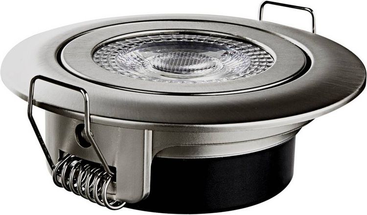 Produktbild: Heitronic 500666 DL7202 LED-Einbauleuchte LED LED fest eingebaut 5W Silber