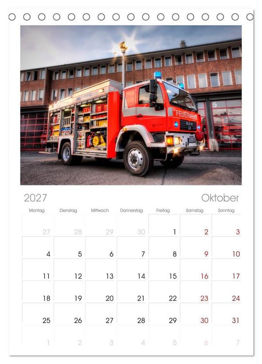 Produktbild: Tischplaner 2027 - Berufsfeuerwehr Braunschweig (A5 Tischkalender zum Aufstellen) CALVENDO