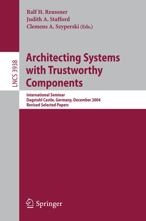 Produktbild: Architecting Systems with Trustworthy Components