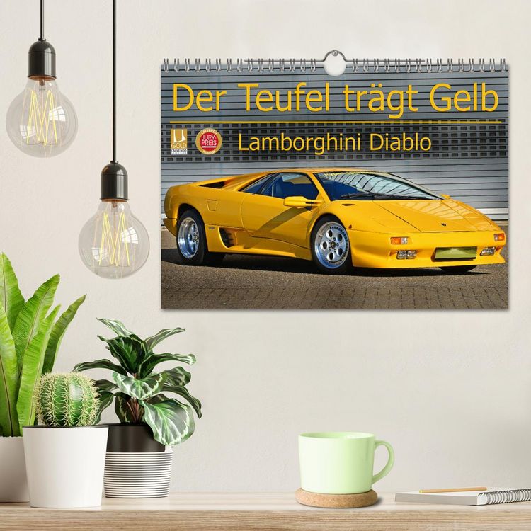 Produktbild: Der Teufel tr&auml;gt Gelb - Lamborghini Diablo (Wandkalender 2025 DIN A4 quer), CALVENDO Monatskalender