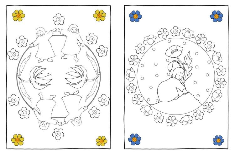 Produktbild: Etwas von den Wurzelkindern: Jahreszeiten-Malbuch