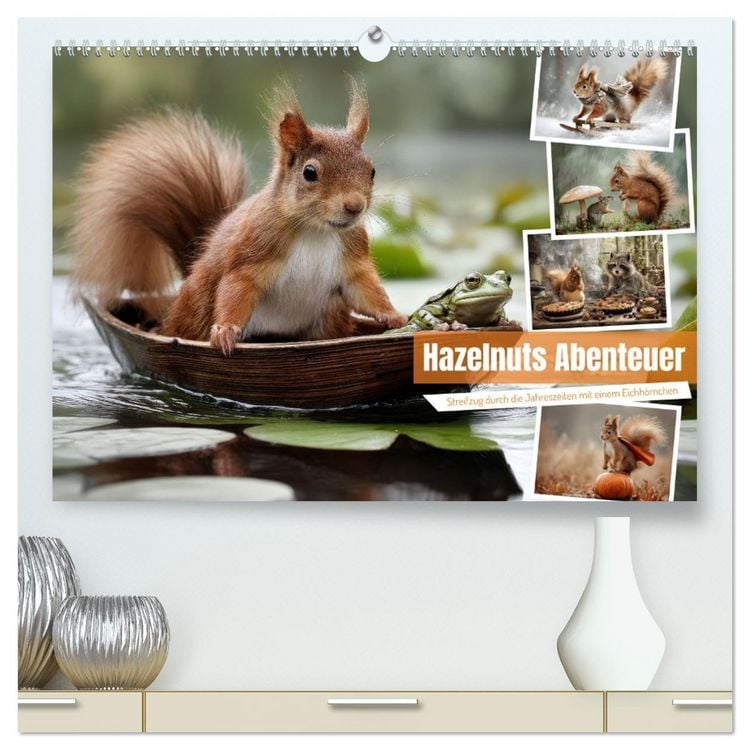Produktbild: Hazelnuts Abenteuer (hochwertiger Premium Wandkalender 2026 DIN A2 quer), Kunstdruck in Hochglanz